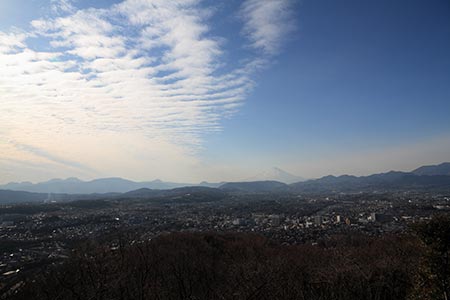 富士山と箱根の山並み