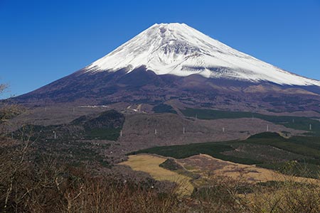 黒岳から富士山の眺め