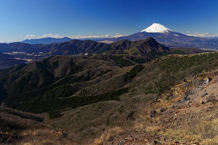 箱根外輪山と富士山