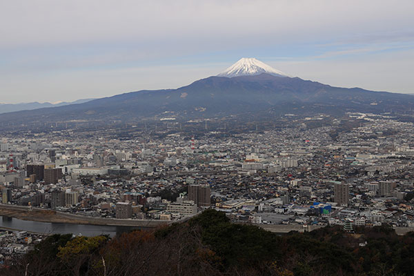 展望台から見た富士山