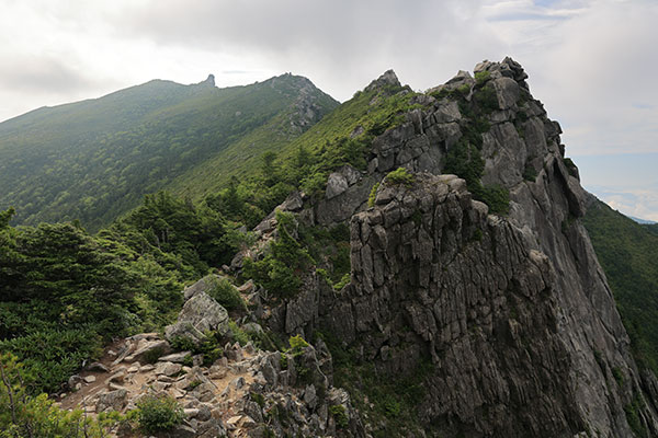 山頂方面の眺め