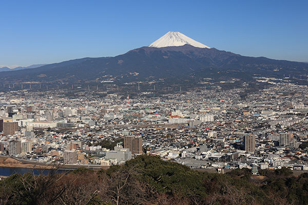 香貫山展望台からの富士