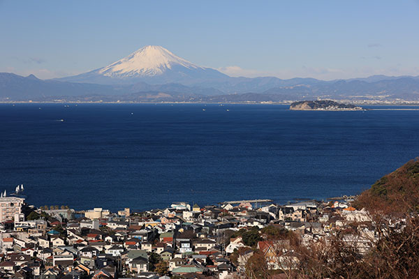 富士山と江ノ島