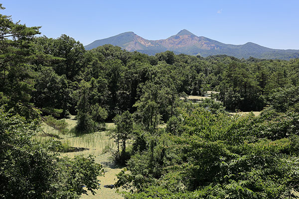 中瀬沼展望台から磐梯山