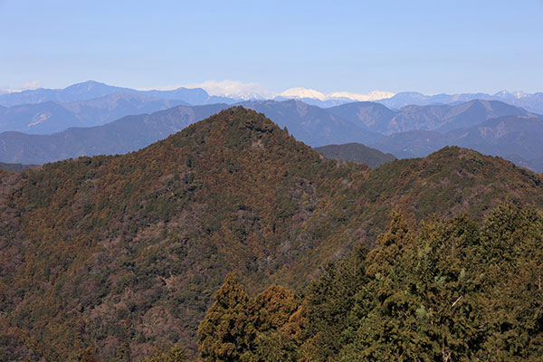 丸子富士と南アルプス