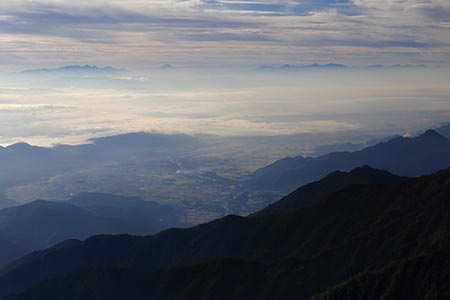 八ヶ岳・富士山・南アルプスの眺め